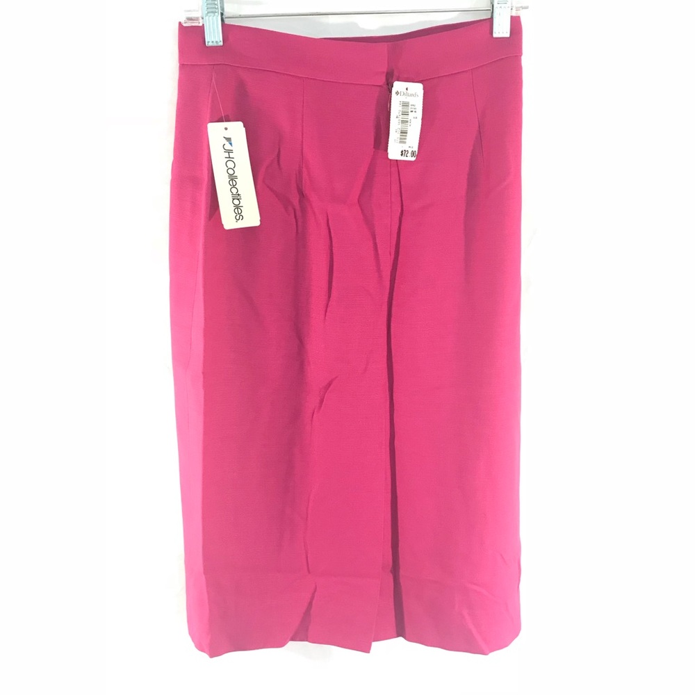 Vintage Dead Stock Hot Pink Midi Skirt - Picture 4 of 5